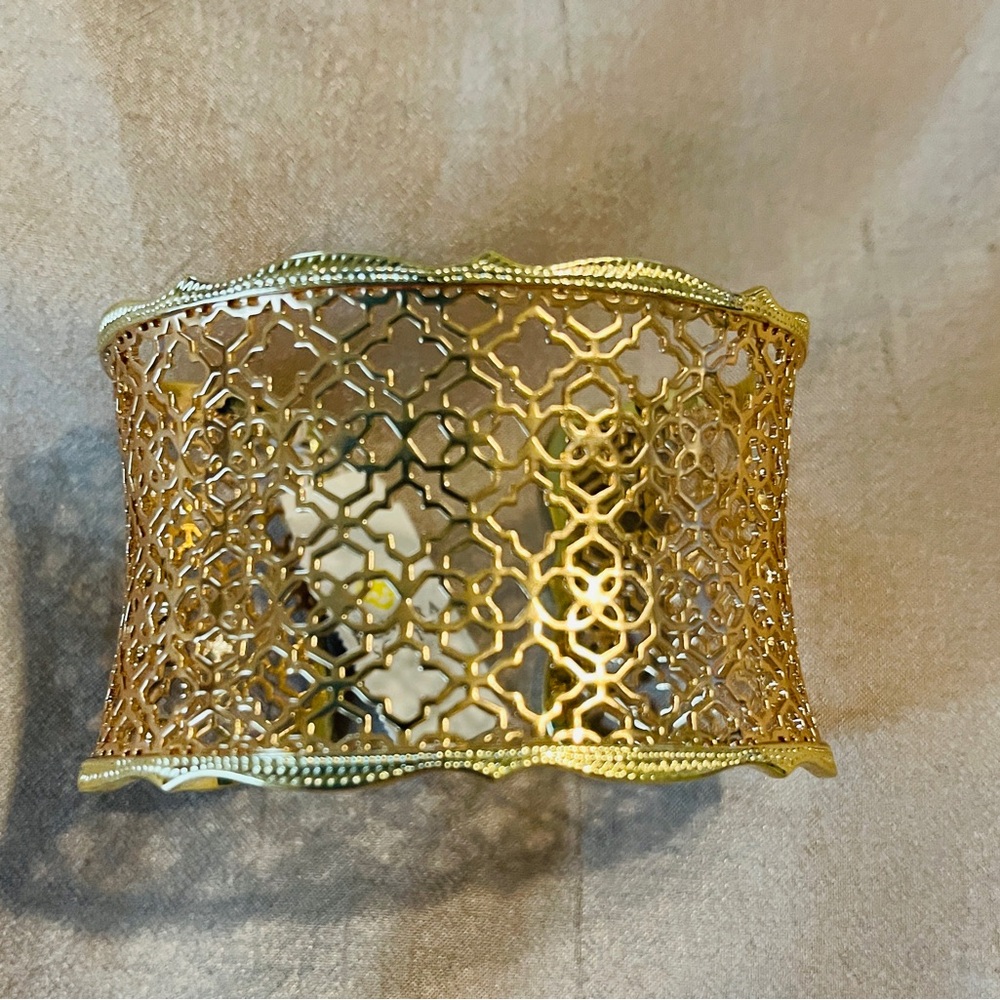 Kendra Scott Gold Filigree Cuff Bracelet